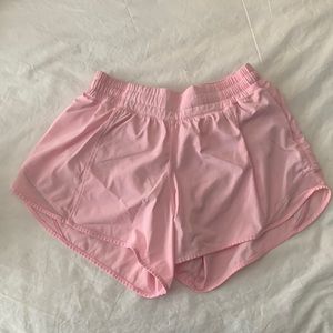 Pink lulu lemon shorts.